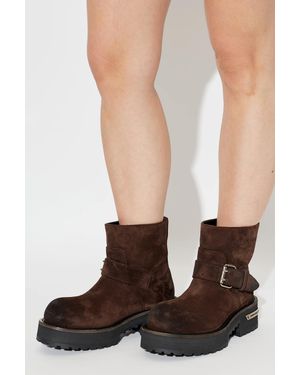 Balenciaga 'Venom Mini' Ankle Boots - Brown