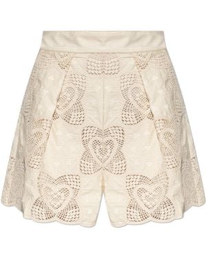 Zimmermann Lace Shorts - Natural