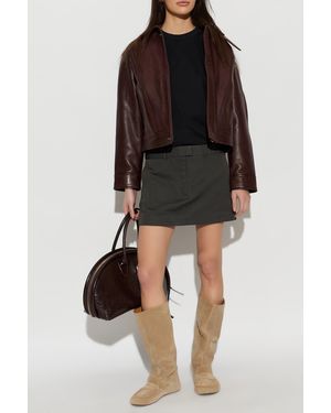 Acne Studios Dress Made From Combined Fabrics - Black