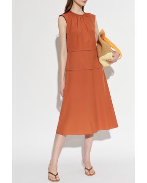 Marni Sleeveless Cotton Dress - Orange