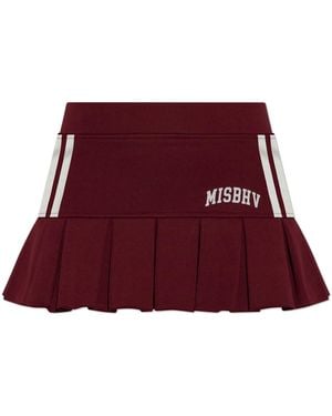 MISBHV Logo Skirt - Red