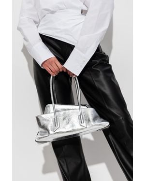 The Attico Handbag 'La Passeggiata Small' - Metallic