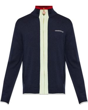 CASABLANCA Wool Cardigan - Blue