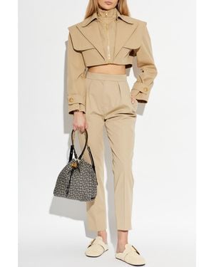 Balmain Pleated Pants - Natural
