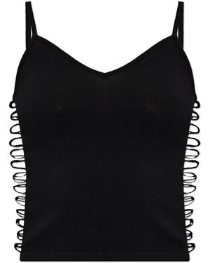 DSquared² Top With Decorative Side Cutouts - Black