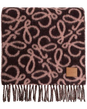 Loewe Scarf With Logo - Pink