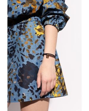 Fendi Leather Bracelet - Blue