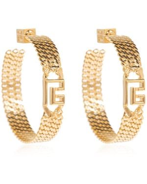 Balmain Brass Earrings - Metallic