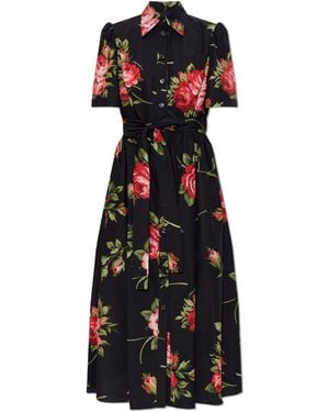 Dolce & Gabbana Dress With Floral Motif - Multicolour