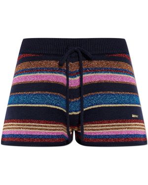 DSquared² Shorts With Lurex Thread - Blue