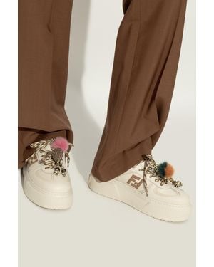 Fendi Sport Shoes 'Match' On Platform - Natural