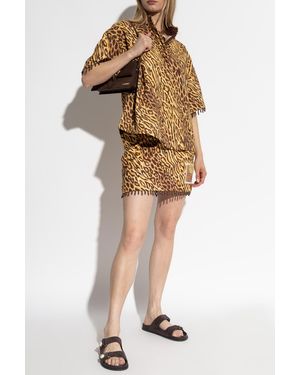 Zimmermann Animal Print Skirt - Natural