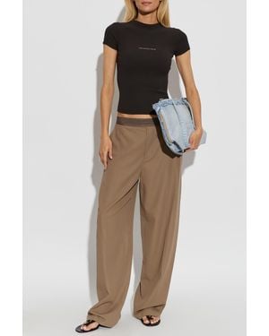 Alexander Wang Wide-Leg Pants - Brown