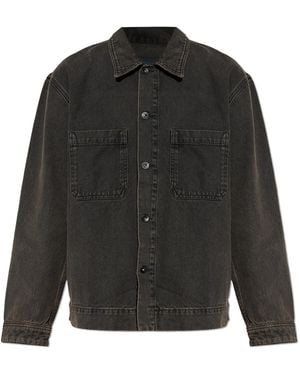 Rag & Bone Denim Jacket With Pockets - Black