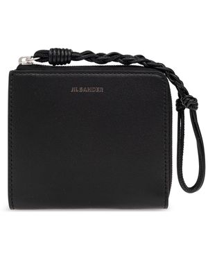 Jil Sander Logo Leather Wallet - Black