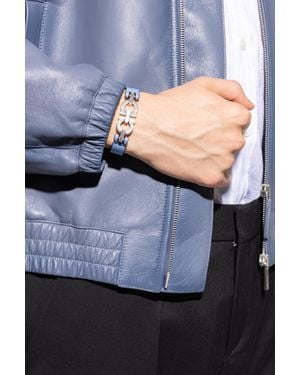 Ferragamo Leather Bracelet - Gray