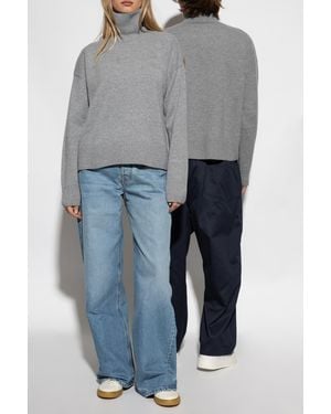 Ami Paris Wool Turtleneck - Gray