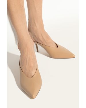 Max Mara Heeled Sandals - Natural