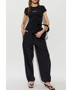 Alexander Wang T-Shirt With Logo - Black