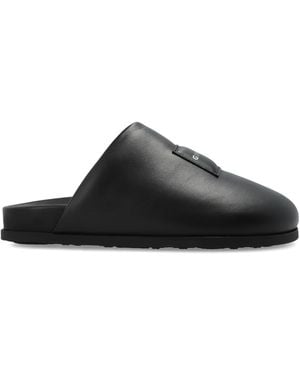 Givenchy Leather Shoes With Logo - Black