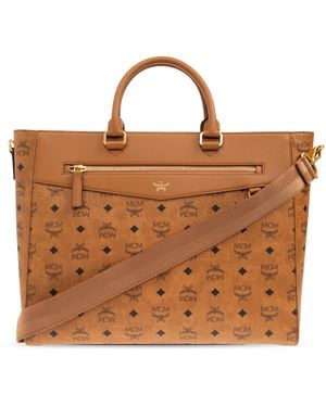 MCM "Diamond Large" Shopper Bag - Brown