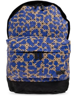 Issey Miyake Backpack With A Geometric Pattern - Blue