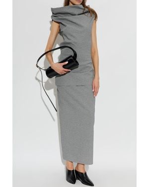 Issey Miyake Skirt With Pockets - Gray
