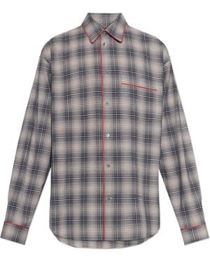 Marni Cotton Checked Shirt - Grey