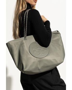 Tory Burch "Ella" Shopper Bag - Gray