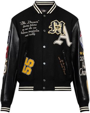 Amiri Bomber Jacket With Patches - Black