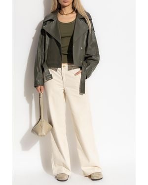 IRO Leather Jacket "Yuria" - Natural