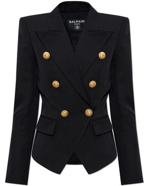 Balmain Double-Breasted Blazer - Black