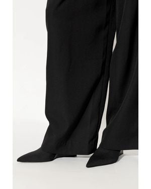 Balmain Wedge Ankle Boots - Black
