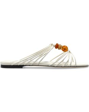 Jimmy Choo 'Lova' Slides - White