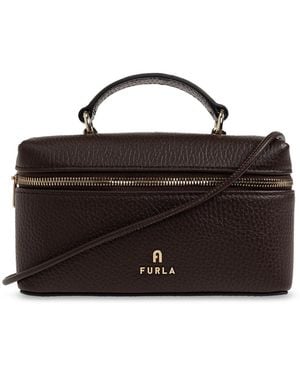 Furla 'Camelia Micro' Leather Bag - Brown
