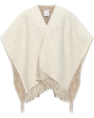 Jimmy Choo Wool Poncho - White