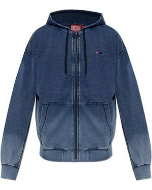 DIESEL Sweatshirt 'S-Crox-Zip' - Blue
