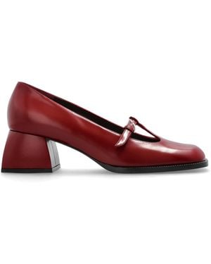 NODALETO "Heeled Shoes 'Bulla Cara' - Red