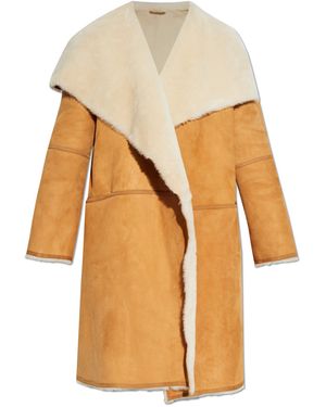 TOTEME Shearling Coat With Pockets - White