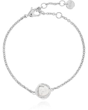 Fendi Bracelet With Pearl Charm - White