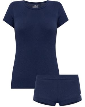 Polo Ralph Lauren Two-Piece Lingerie Set - Blue