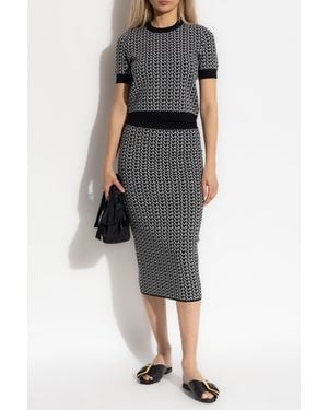 MICHAEL Michael Kors Top With A Round Neckline - Black