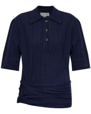 Victoria Beckham Ribbed Top - Blue