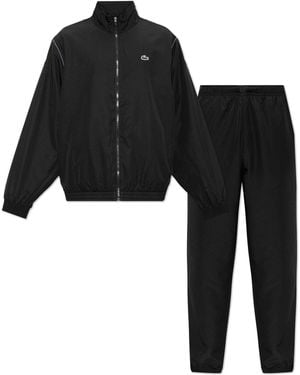 Lacoste Set: Sweatshirt, Pants - Black