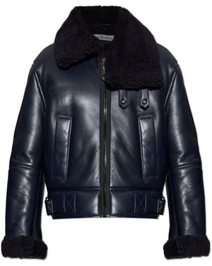 Acne Studios Lambskin Shearling Coat - Blue