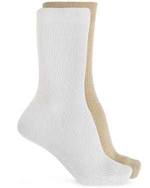 Birkenstock Two-Pack Of Socks - White