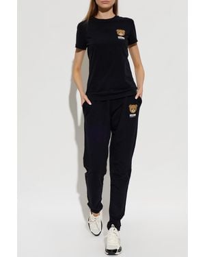 Moschino T-Shirt From The 'Active' Line - Black