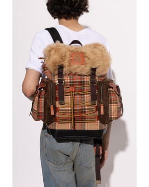 DSquared² Backpack With Multiple Pockets - Brown