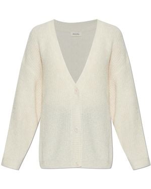 American Vintage V-Neck Cardigan - White