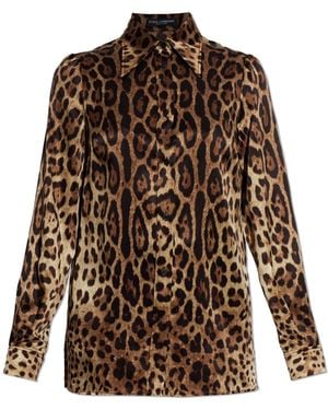 Dolce & Gabbana Silk Shirt - Brown
